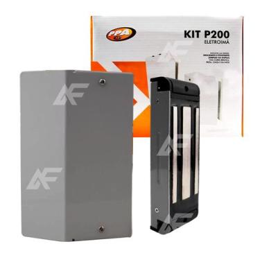 Imagem de Fechadura Magnética Eletroimã  PPA P200 para Portas e Portão - Branca,