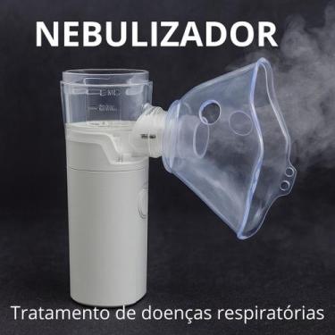 Imagem de Nebulizador Portátil Inalador Silencioso USB Adulto e Infantil Sintoma