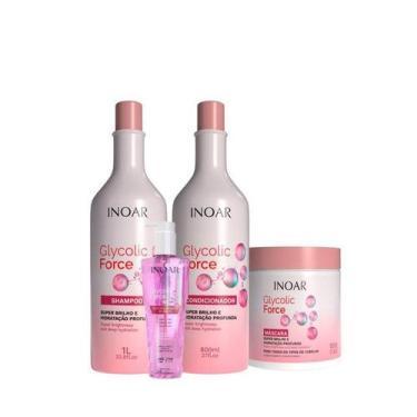 Imagem de Inoar Glycolic Force Kit Tratamento 4 Produtos
