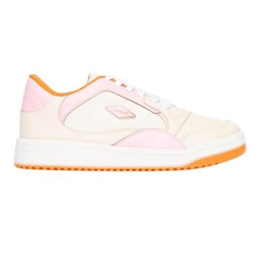 Imagem de Tênis Com Recortes e Enfeite Losango Lança Perfume Feminino - Laranja (Tamanho 38)