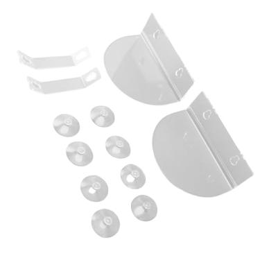 Imagem de Mingzhe Prateleiras de Vegetais de Janela Acrílica Prateleira de Copo de Sucção Semicircular para Suculentas Caixas de Flores Suportes de Microgreens Suportes