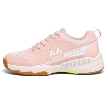 Imagem de LEFUS Tênis feminino Epic Strike 01 leve para quadra ao ar livre, rosa, 38