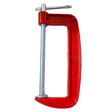 Imagem de Grampo Sargento Tipo C 6 Polegadas Marcenaria 200mm Aço Metal Profissi