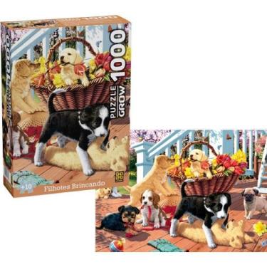 Imagem de QUEBRA-CABECA Cartonado Filhotes Brincando 1000PCS - Grow