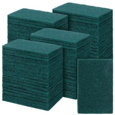 Imagem de Esfregões Hoolerry Heavy Duty Non Scratch 200 unidades verdes