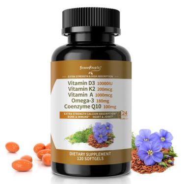 Imagem de Suplemento GREENPEOPLE Vitamina D3 K2 10000IU 200mcg 120 CT