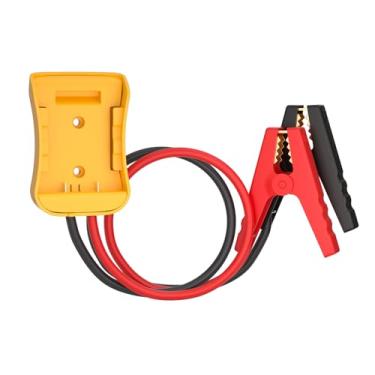 Imagem de Cabos jumper para carro com adaptador compatível com baterias DE.Walt de 20 V, fio de silicone 8 AWG 6 m, clipes jacaré automotivos, cabos de partida para carros ou ferramentas