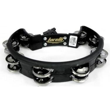 Imagem de Pandeirola Com Clamp Torelli Tp323Bk - Torelli Musical