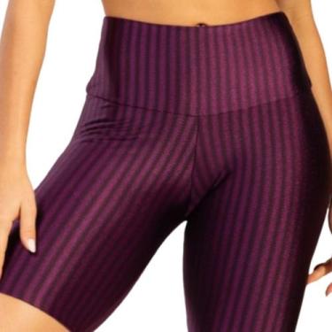 Imagem de Bermuda Fitness New Zig 3D Vekyo Poliamida Cós Alto Academia Musculaçã