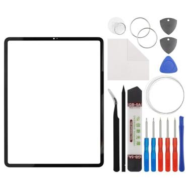 Imagem de E-yiiviil Tela sensível ao toque de vidro frontal (sem tela LCD) compatível com iPad Pro 12.9 5th A2379 A2461 A2462 32.8 cm com ferramentas