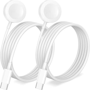 Imagem de Acessórios de carregador magnético para Apple Watch, portátil, compatível com iWatch Series 11/10/9/8/7/6/SE2/5/4/3/2/1 Ultra/SE-[3,3 pés/2 unidades]