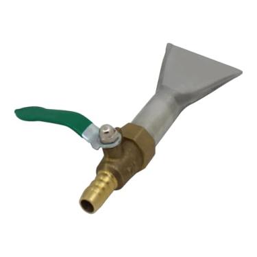 Imagem de máquina de limpeza bocal de água ferramenta de espuma bico de pato bocal de pulverização de aço inoxidável conector 10-12 mm bocal plano DWBPGVUN