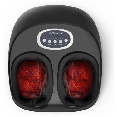 Imagem de Massageador Elétrico para Pés com 3 Configurações, Bivolt, Snailax, Preto