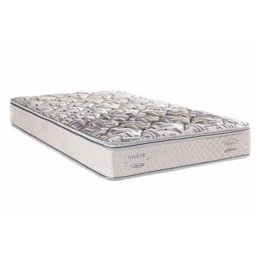 Imagem de Colchão Solteirão Ortopédico Ag 65 Santorini C1604 Ergoplus Malha Pillow Top (96x203x25) - Herval