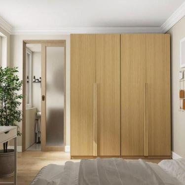 Imagem de Guarda-roupa Modulado 2 Peças 4 Portas Jade CabeCasa MadeiraMadeira Av