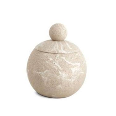 Imagem de Pote Porta Algodão Em Poliresina 17604 9,5X8Cm Mart