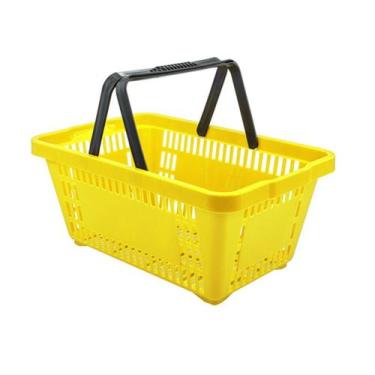 Imagem de Cestinha Plástica para Compras Supermercado Delicatessen Peças 18 litr