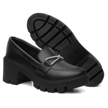 Imagem de Mocassim Oxford Feminino Moderno Moda Evangélica Brilho - Migliorini C