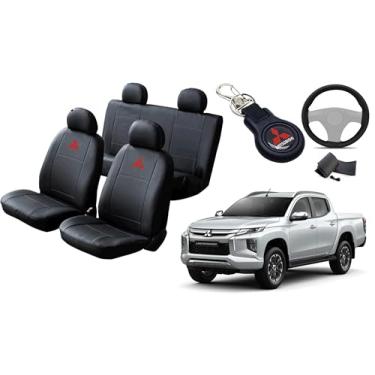 Imagem de Capa de couro para o banco L 200 2022-2025 proteção impermeável