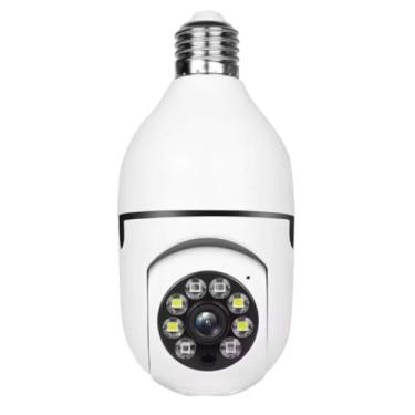 Imagem de Câmera de Segurança Lâmpada WiFi Full HD com Visão Noturna, Bivolt, Detecção de Movimento 360 graus e Áudio