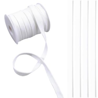 Imagem de CRASPIRE Capa para espartilho de 10 metros com aro branco de 0,9 cm (3/20.3 cm) fita de substituição para sutiã fita de pelúcia nas costas fita elástica oca para acessórios de costura, roupas