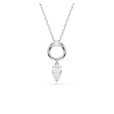 Imagem de Swarovski Pingente Mesmera, corte pera, branco, banhado a ródio