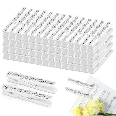 Imagem de Bucherry 50 peças de folha de música, prendedores de roupa, livros, clipes de madeira, presentes engraçados para professores, suporte de página de livro, marcador de página para mesa, escritório