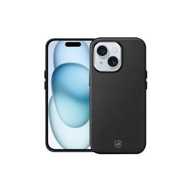 Imagem de Capa para iPhone 15 - Couro Dual Magsafe - Preta - Gshield