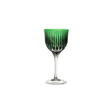 Imagem de Taça para vinho branco em cristal Strauss Overlay 225.103.150 330ml verde escuro