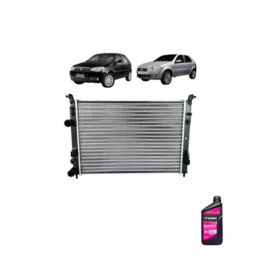 Imagem de Kit Radiador Palio Fire 1.0 1.3 8V 16V + Aditivo Radiador Concentrado