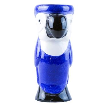Imagem de BESTOYARD Copo de coquetel Tiki em forma de papagaio de cerâmica para festas do Havaí Utensílios de bar elegantes para reuniões e baixa absorção