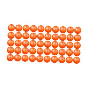 Imagem de Dynwave Bolas de bingo para rifa, bolas decorativas compactas, lisas e leves para festas. Redondas, Laranja, 45 a 50 Bolas