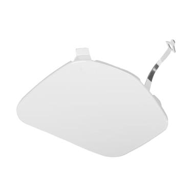 Imagem de VekAuto Tampa de orifício de gancho de reboque de carro compatível com BMW X1 XDrive28i 2.0L L4 - Gas 2016, para-choque dianteiro direito branco plástico durável