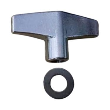 Imagem de Almencla Porca borboleta para suporte de prato, profissional, fácil de instalar, acessórios para instrumentos de percussão, M8