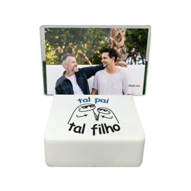 Imagem de Luminária LED Mini Box Tal Pai Tal Filho | Porta Retrato Decorativo para Mesa | Bivolt