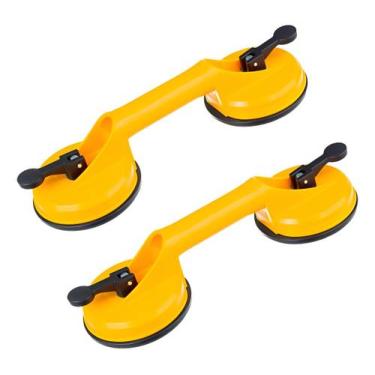 Imagem de Kit Com 2 Ventosa Dupla Vácuo Abc P/vidro Porcelanato - Bomder Em Parc