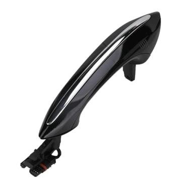 Imagem de Conjunto de 4 maçanetas externas pretas para acesso confortável às portas, compatíveis com BMW Série 5, 6 e 7 (F07, F10, F11, F06, F12, F13, F01, F02) - Código: 51217231931(Front Left Side)