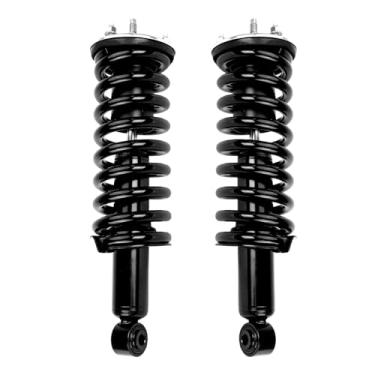 Imagem de Torchbeam 2 peças de escoras dianteiras adequadas para Pathfinder 2005-2012, Xterra 2005-2015, substitui 171103, amortecedores de amortecedores, conjunto completo com mola helicoidal