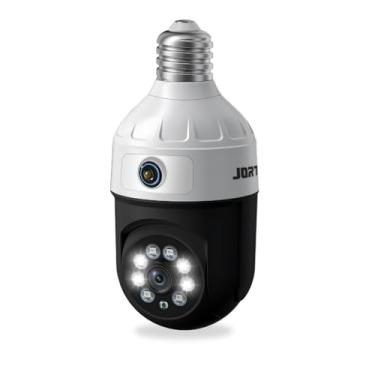 Imagem de ANJ.GG Câmera de Segurança IP, Uso Interno/Externo, Estilo Domo, 1080p HD, Visão Noturna, Monitoramento Bebê/Pet, P17-preto, Wi-Fi/Com fio, Áudio 2 Vias, AC/DC, Wi-Fi