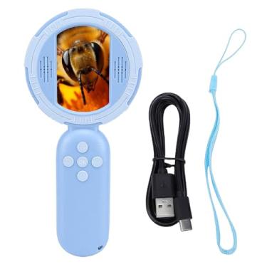 Imagem de Jiawu Microscópio para Crianças, Microscópio Digital Portátil para Crianças de 2 Polegadas 1MP HD, Mini Miniscópio Portátil de Bolso para 3+ 4 5 6 7 8 9 10 11 12 Anos de Idade