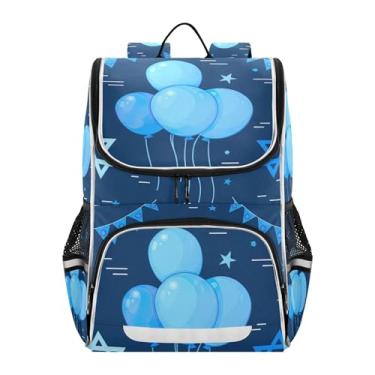 Imagem de Joisal Blue Balloons Stars Boys Backpacks Cartoon Elementary School Back to School Bag Custom Lightweight Backpack for Girls Kids Flower Bookbags