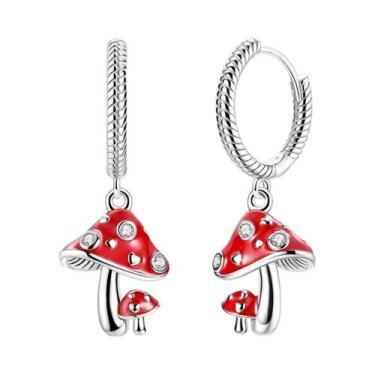 Imagem de Brinco original 925 prata esterlina cereja arco pendientes para mulher