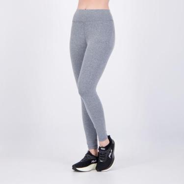 Imagem de Calça Legging Fila Flat Life II Feminina Mescla Cinza, M