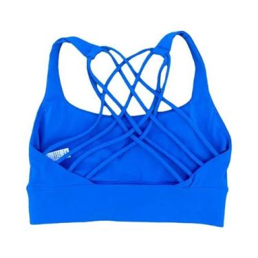 Imagem de Top De Treino Feminino Com Sutiã Esportivo Push up À Prova De Choque, 