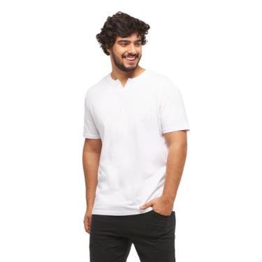 Imagem de Camiseta basica gola portuguesa king swag - Wooks, Branco, GG