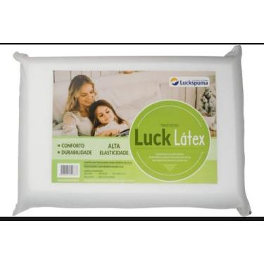Imagem de Travesseiro Luck T-latex D30 Luckspuma Alta Densidade Firme Cor Branco