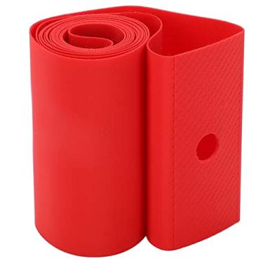 Imagem de Phefop Fita de Aro de Bicicletas, Almofada de Pneu Antifuro de 20 Polegadas, Almofada de Pneu de Bicicleta Tolerante a Rugas Com Material de PVC de Boa Qualidade para Mountain Bike (vermelho)