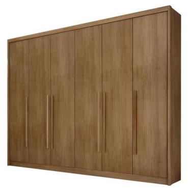 Imagem de Guarda Roupa Casal Bragança 6 Portas 8 Gavetas Cumaru 23  Novo Horizon