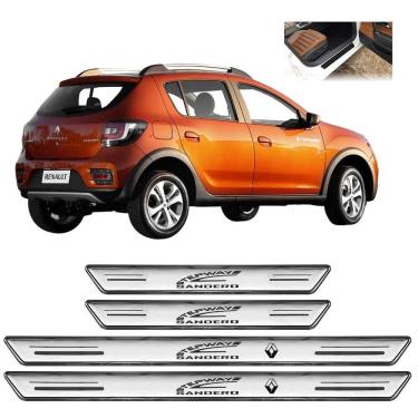 Imagem de Soleira De Porta Platinum Sandero Stepway 2009 A 2025 Prata