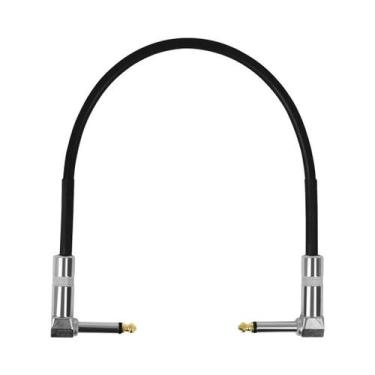 Imagem de Cabo De Pedal De Efeito Para Guitarra De 6,35mm Com Conectores Metálic